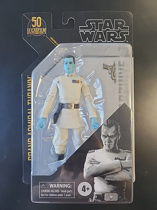 Hasbro Star Wars The Black Series Archive Grand Admiral Thrawn Figure On Card 