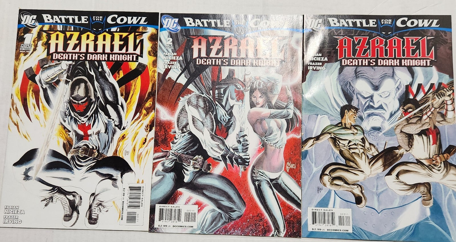 Batman: Battle For The Cowl 2009 #1-3 Plus Tie-in One Shots VF/NM 16 Book Lot DC