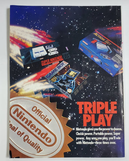Nintendo Power #44- Mikey Mouse- Complete With Poster & Inserts