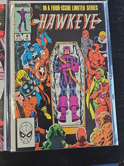 1983 Hawkeye 1-4 Comic Book Complete Set 🔥 
