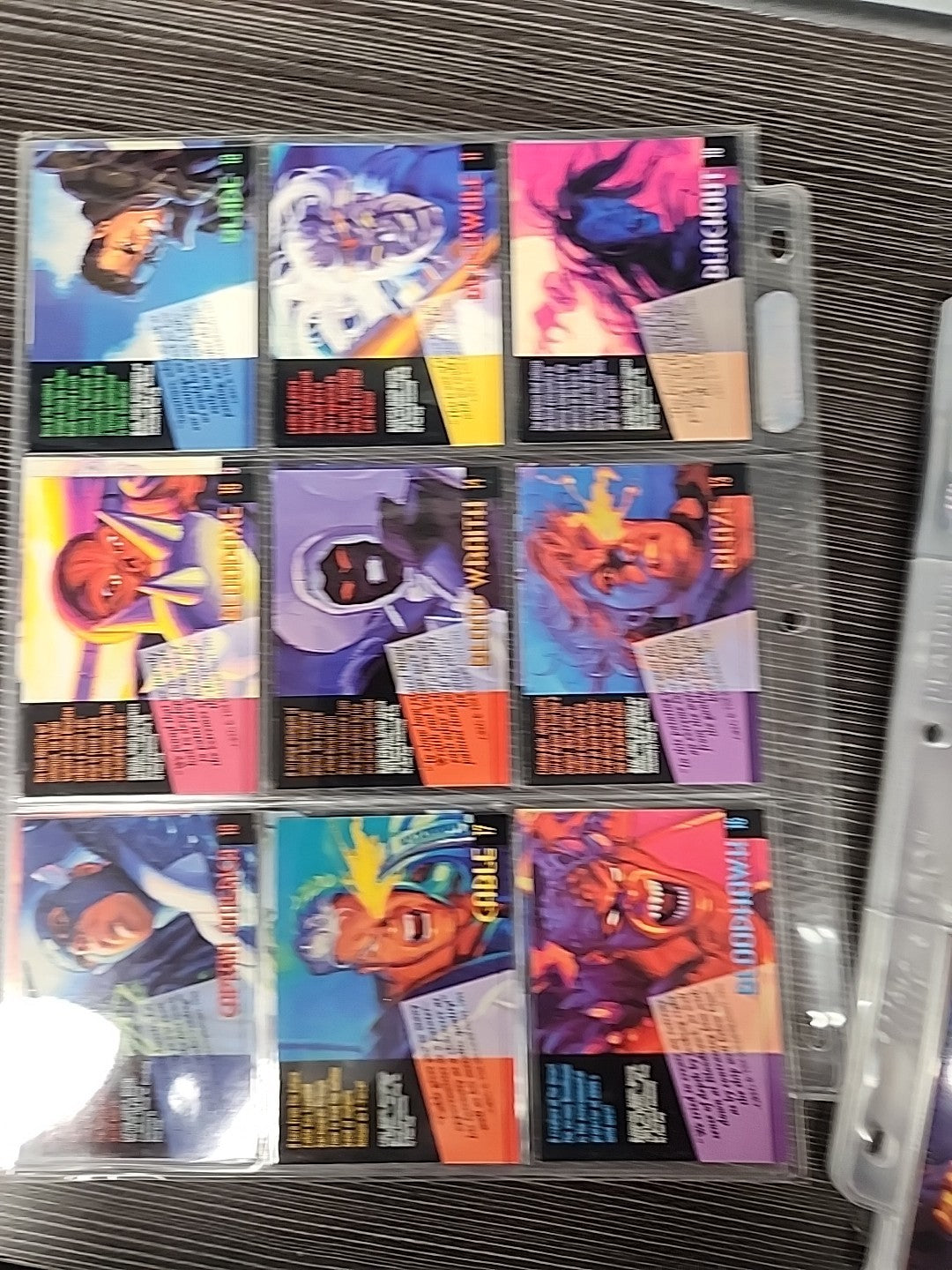 1994 Marvel Masterpieces Base Set Powerblast Silver Holofoil  Plus Signature 293