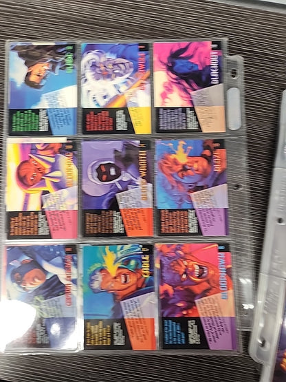 1994 Marvel Masterpieces Base Set Powerblast Silver Holofoil  Plus Signature 293