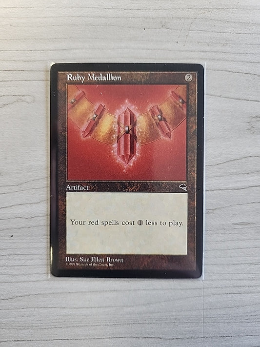 MTG Ruby Medallion Tempest Rare Artifact NM English Magic The Gathering 