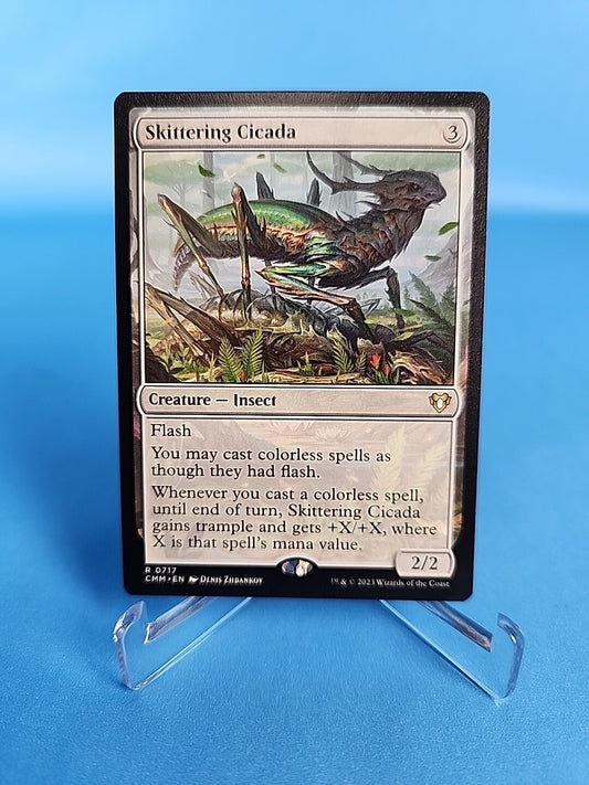 MTG Skittering Cicada NM Commander Masters English Magic The Gathering 