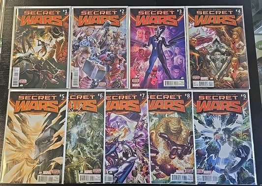Secret Wars #1-9 (2015 Marvel) NM Complete Set  🔥 MCU RDJ DOOM KEY ISSUES 🔥 
