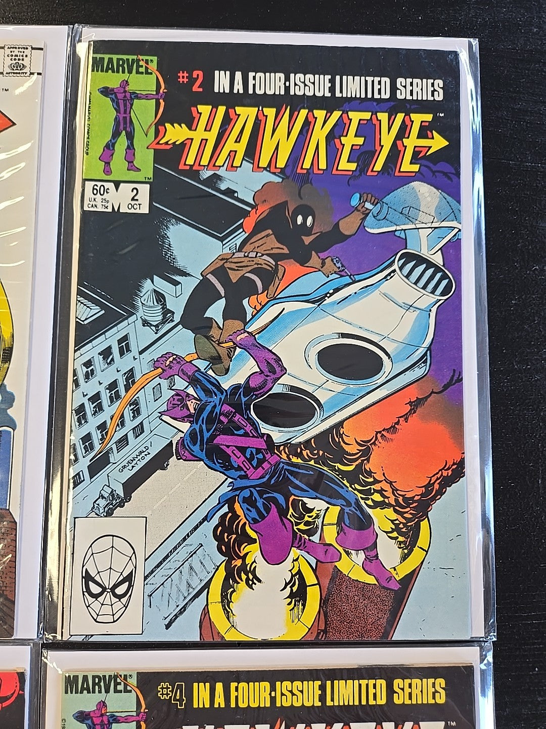 1983 Hawkeye 1-4 Comic Book Complete Set 🔥 