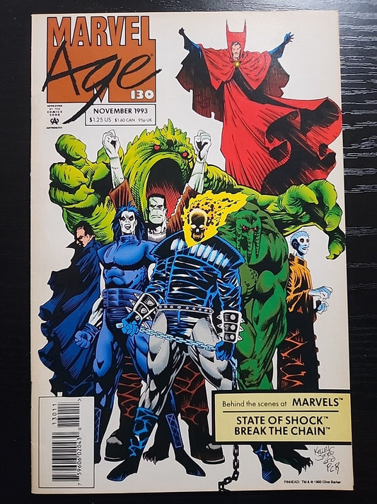 MARVEL AGE #130 1993 1st ALEX ROSS Marvel Cover Newsstand Variant VF Poster Incl