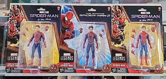 MARVEL Legends SPIDER-MAN No Way Home Set of 3: Tobey, Andrew, Tom