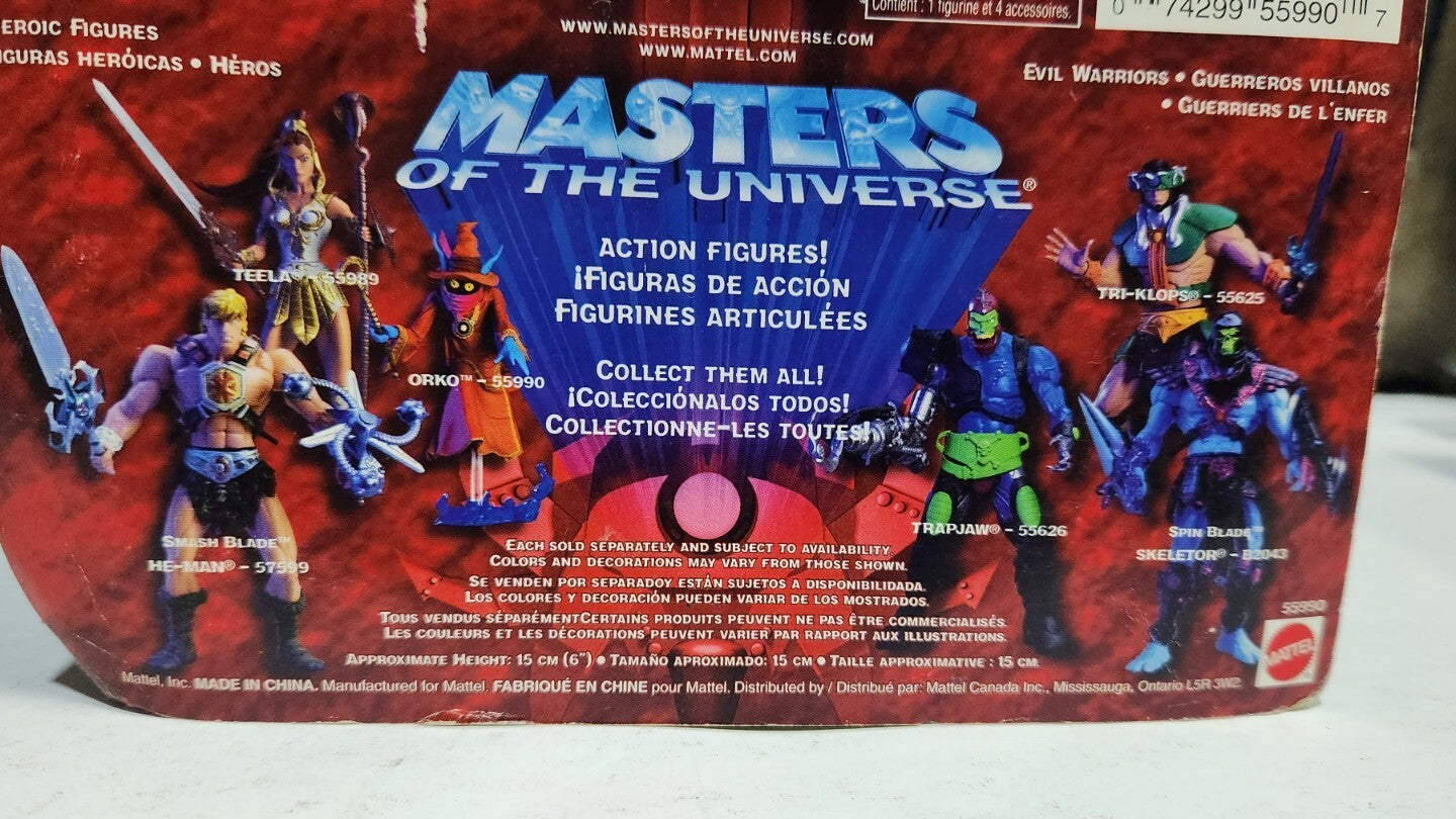 Orko 2002 200x MASTERS OF THE UNIVERSE MOTU Mattel MOC Series 1