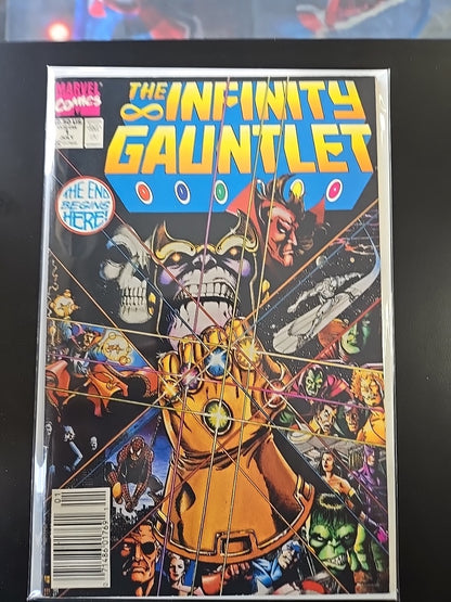 Infinity Gauntlet 1-6 Full Run , Newsstand Copies Of 1,3,4 & 5