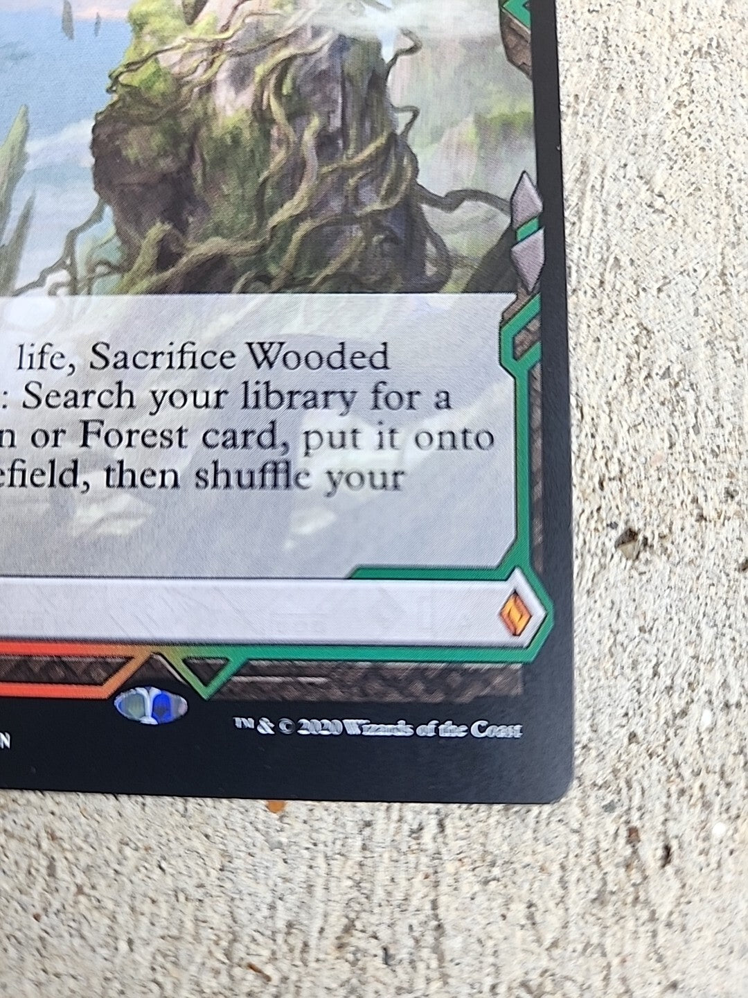 MTG Wooded Foothills Near Mint Regular Zendikar Rising Expeditions English