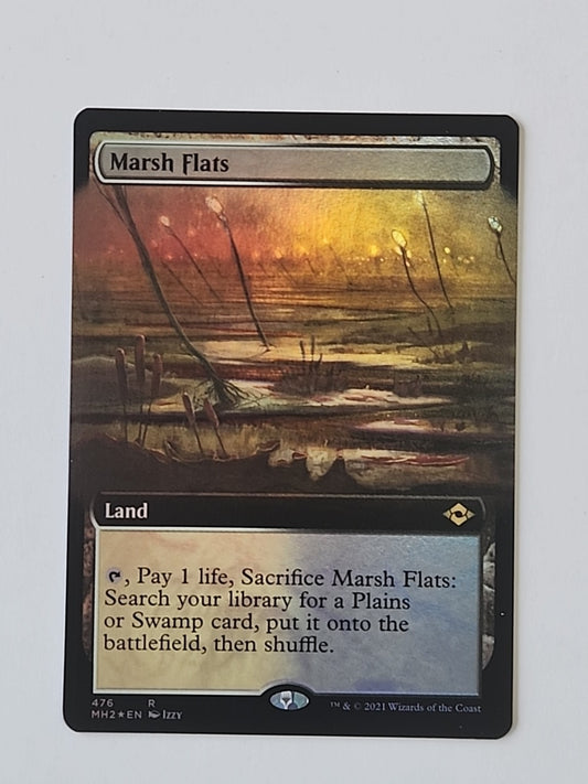 MTG Marsh Flats Extended Art Modern Horizons 2 Foil English Magic The Gathering