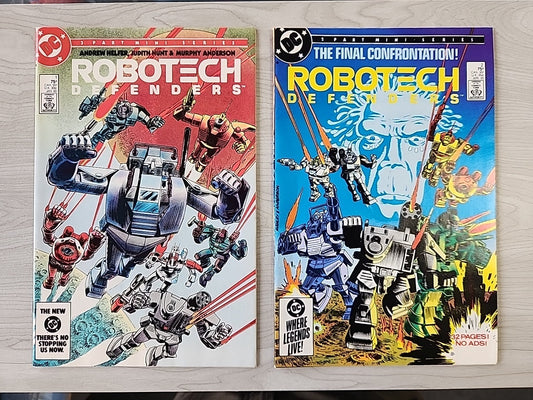 DC Comics Robotech Defenders Complete Set Lot # 1 January 1985 & 2 April 1985  