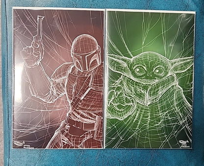 Faro's Lounge Star Wars Mandalorian Grogu "The Child" Set Of Books Limited