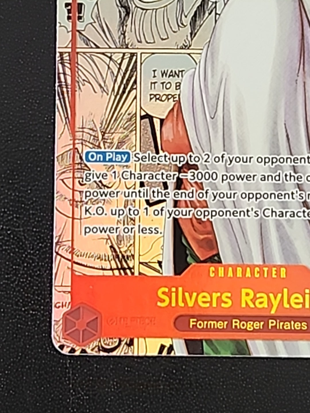 One Piece Silvers Rayleigh Manga SEC Parallel Alt Art Op08-118 English
