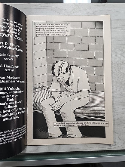 Boneyard Press Jeffery Dahmer An Unauthorized Biography of a Serial Killer FN/VF
