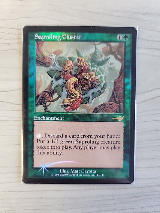 MTG Saproling Cluster Nemesis 114/143 Foil Rare Magic The Gathering Near Mint