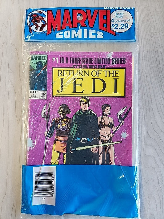 Star Wars Return Of The Jedi # 1‐4 Limited Series Set Sealed Polybag 1983 Marvel