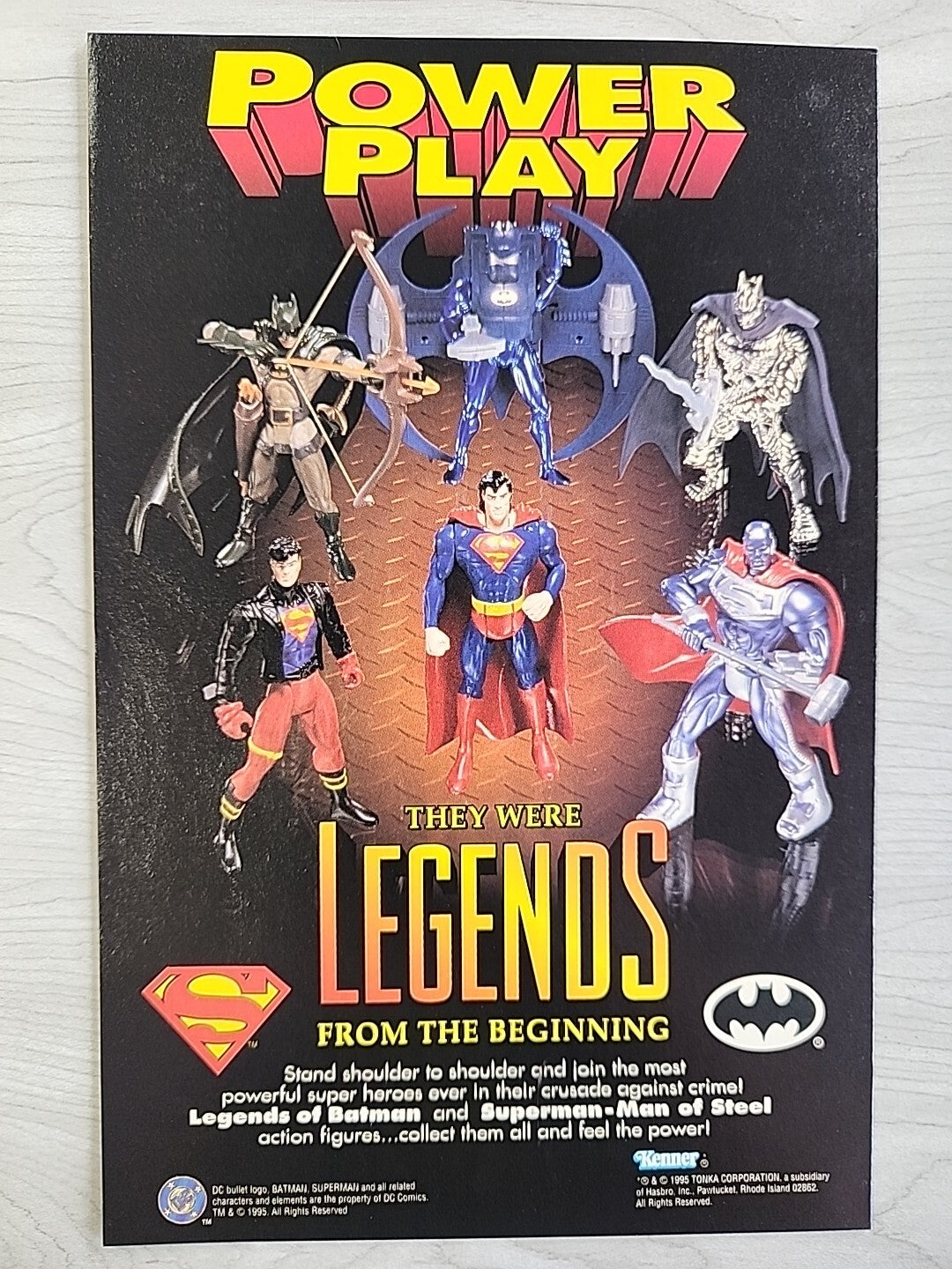 Superman The Man of Steel #19 Doomsday Mattel Reprint + 1995 Kenner #1 A & B Lot