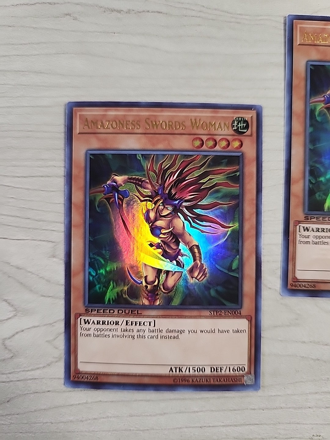 Yugioh: Amazoness Swords Woman Speed Duel Tournament Pack 2 STP2-EN004 Playset 