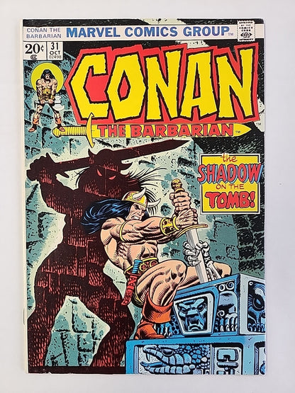 CONAN THE BARBARIAN #31 VF/VF+ The Shadow On The Tomb Marvel Comics