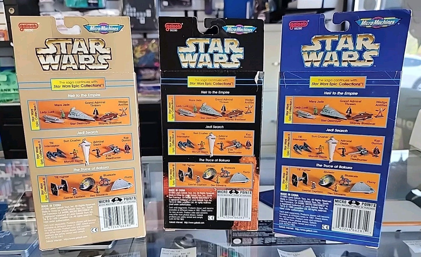 STAR WARS Micro Machines Epic Collections I II & III Sealed Sets 1996 Galoob