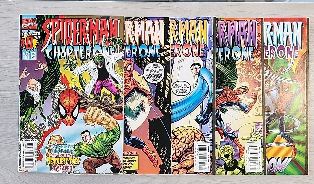 Spider-Man Chapter One #0-4 Lot Of 5 Marvel Comics 1998 John Byrne VF/NM