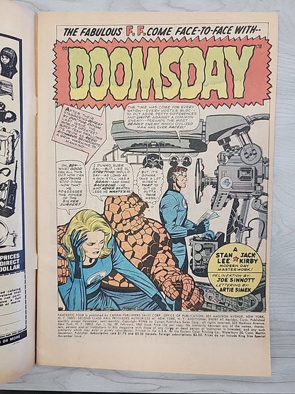 Fantastic Four #59 FN 1967 Marvel Comics Inhumans Dr Doom Lee Kirby Silver Age