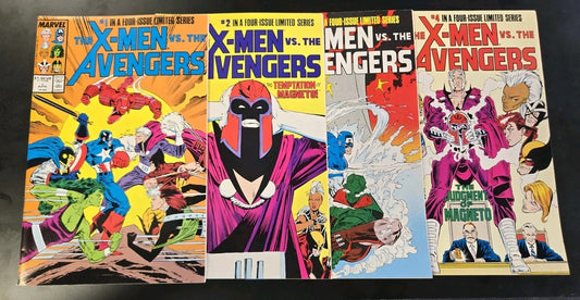  X-MEN VS. THE AVENGERS Complete Series 1-4 Marvel 1987 VERY 