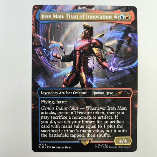 MTG Iron Man, Titan of Innovation (Secret Lair) Borderless Non-Foil NM