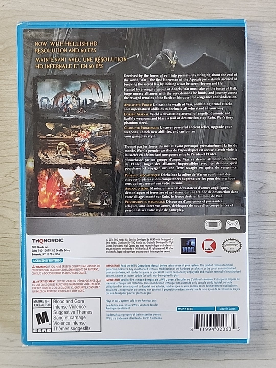 Darksiders Warmastered Edition by THQ Nintendo Wii U Brand New Factory Sealed