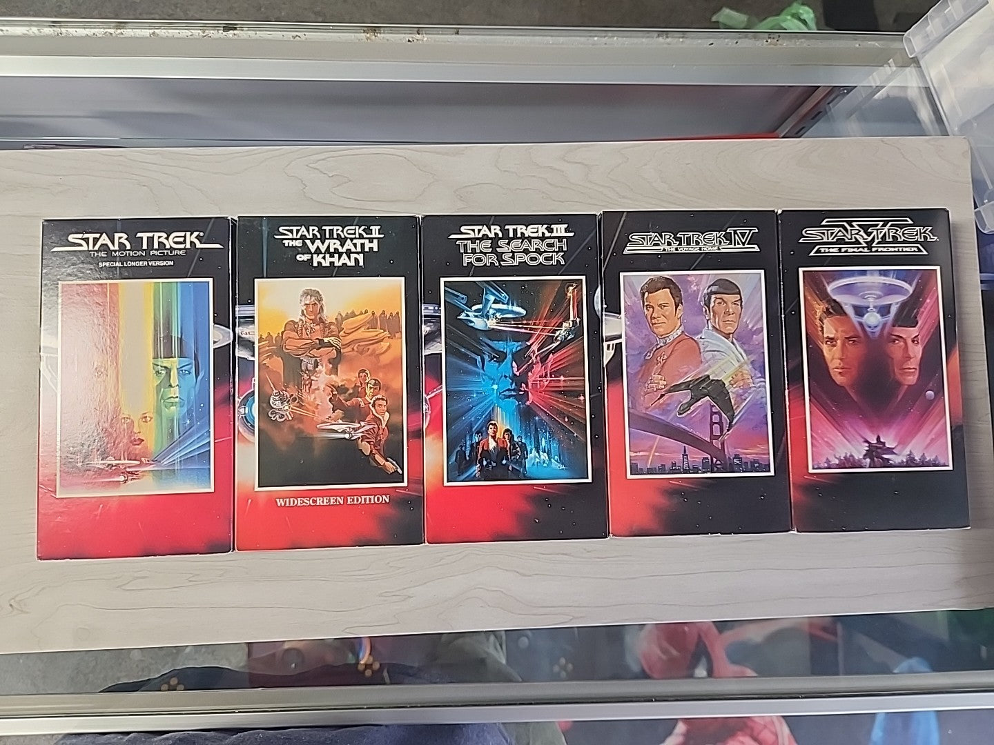 Star Trek The Movies 25th Anniversary Collection VHS 5 Films Original Case Cert