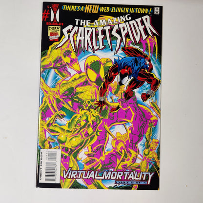 SCARLET SPIDER #1 - 4 Comics VIRTUAL MORTALITY Spider-Verse Scarlet Spider Miles