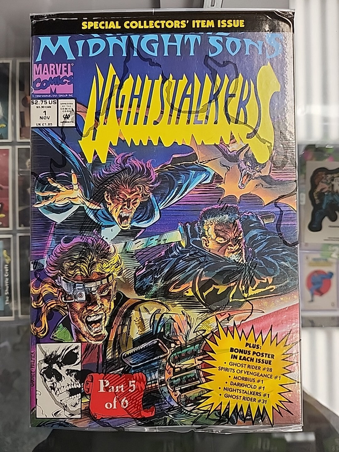 Rise of the Midnight Sons 1-6, Complete Series, Ghost Rider Polybagged 1992