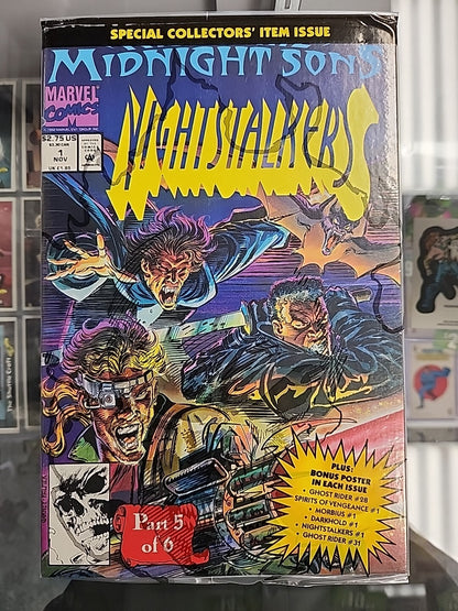 Rise of the Midnight Sons 1-6, Complete Series, Ghost Rider Polybagged 1992