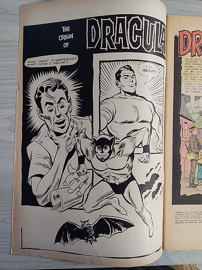 DRACULA #2 (Dell 1966) 1st Issue & Origin And #4 Lot Of 2 Issues  Fine