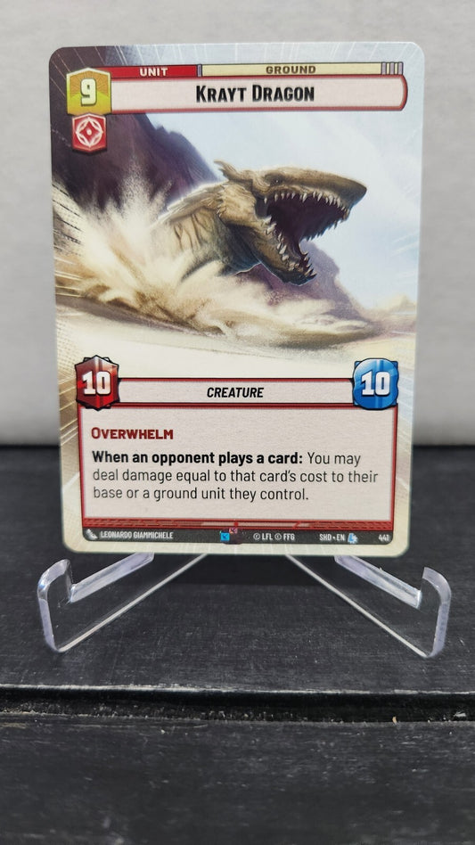Krayt Dragon (Hyperspace) Star Wars Unlimited Shadows of the Galaxy Legendary