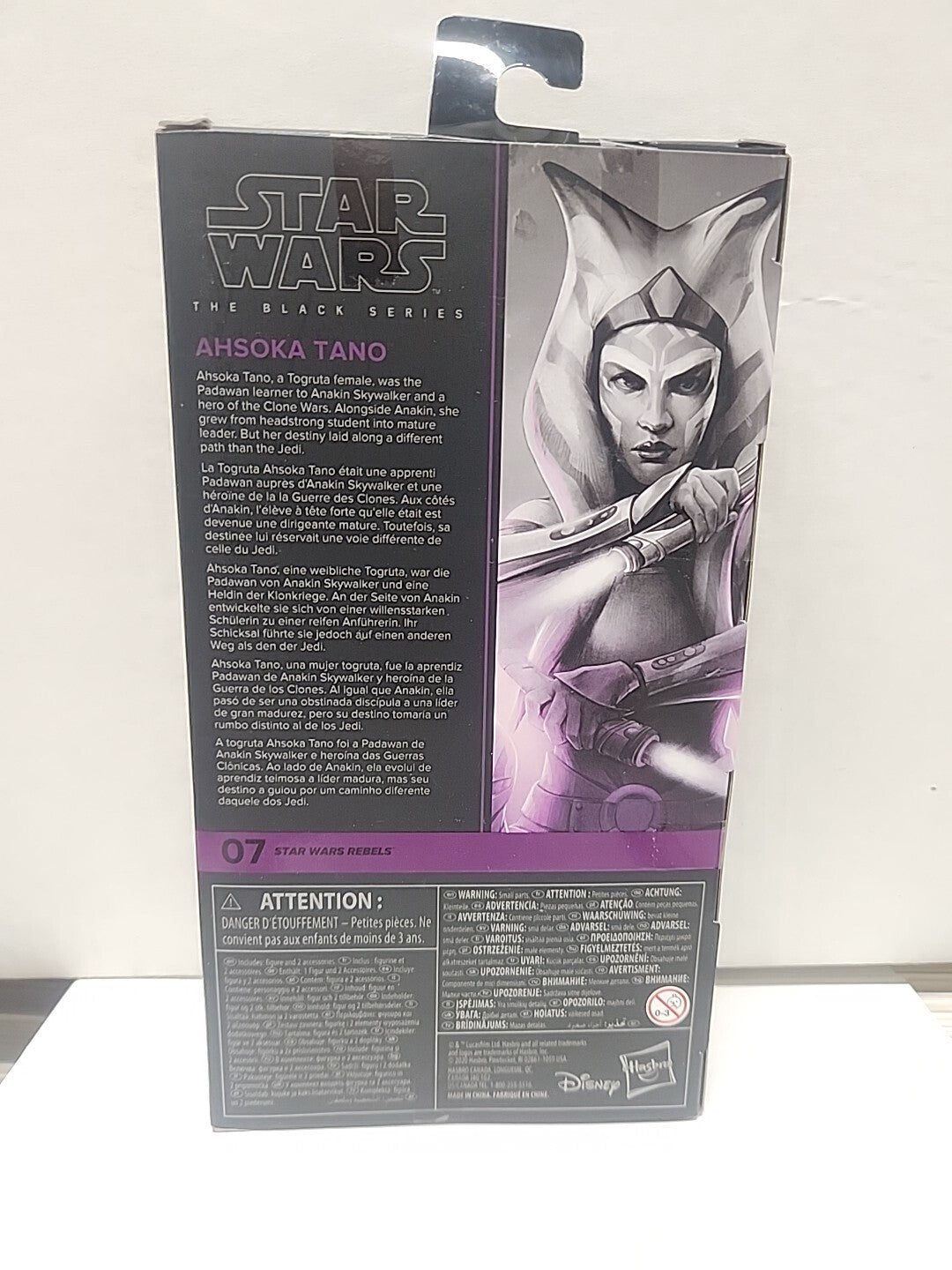 Star Wars Rebels The Black Series Ahsoka Tano Padawan 6-Inch Action Figure New