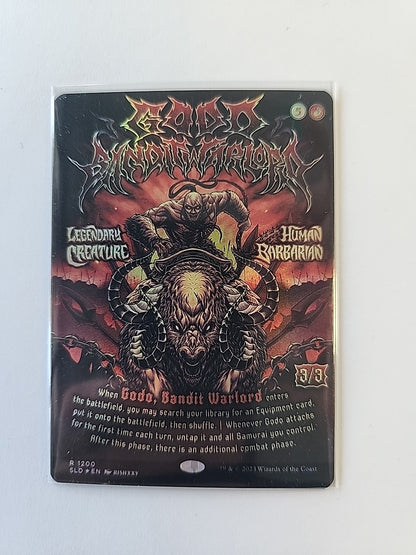 MTG Godo, Bandit Warlord Secret Lair Drop Rare Poster Foil # 1200 English