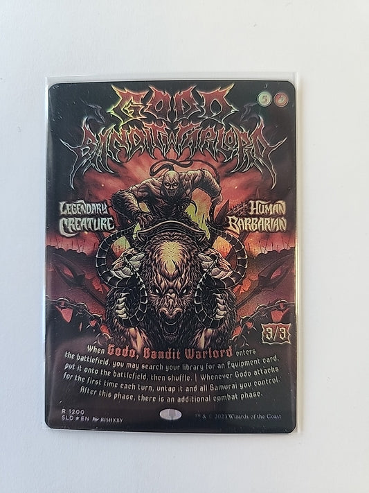 MTG Godo, Bandit Warlord Secret Lair Drop Rare Poster Foil # 1200 English