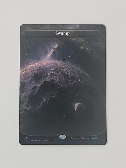 Magic The Gathering  Unfinity Swamp Borderless Galaxy Foil MTG