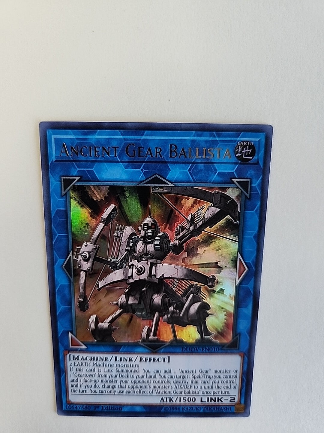 Yugioh Ancient Gear Ballista DUOV-EN010 Ultra Rare 1st Ed NM