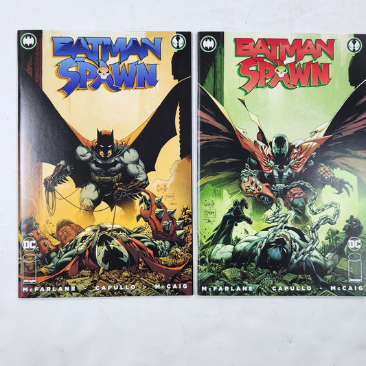BATMAN/SPAWN #1 (2023) GREG CAPULLO 2ND PRINT VARIANT SET