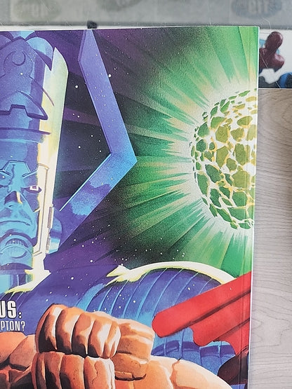Superman / Fantastic Four Treasury Comic Signed Alex Ross & Dan Jurgens COA 1999