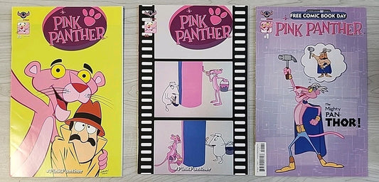 Pink Panther American Mythology Productions #1 & FCBD Lot of 3 Comics 2016
