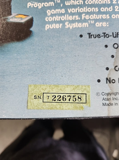 RARE Atari CX-2600A Video Computer System Console NEW 1980 Factory Sealed Box