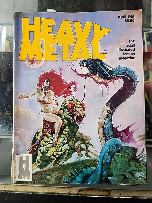 Heavy Metal April 1981 Adult Illustrated Fantasy Magazine F/F+