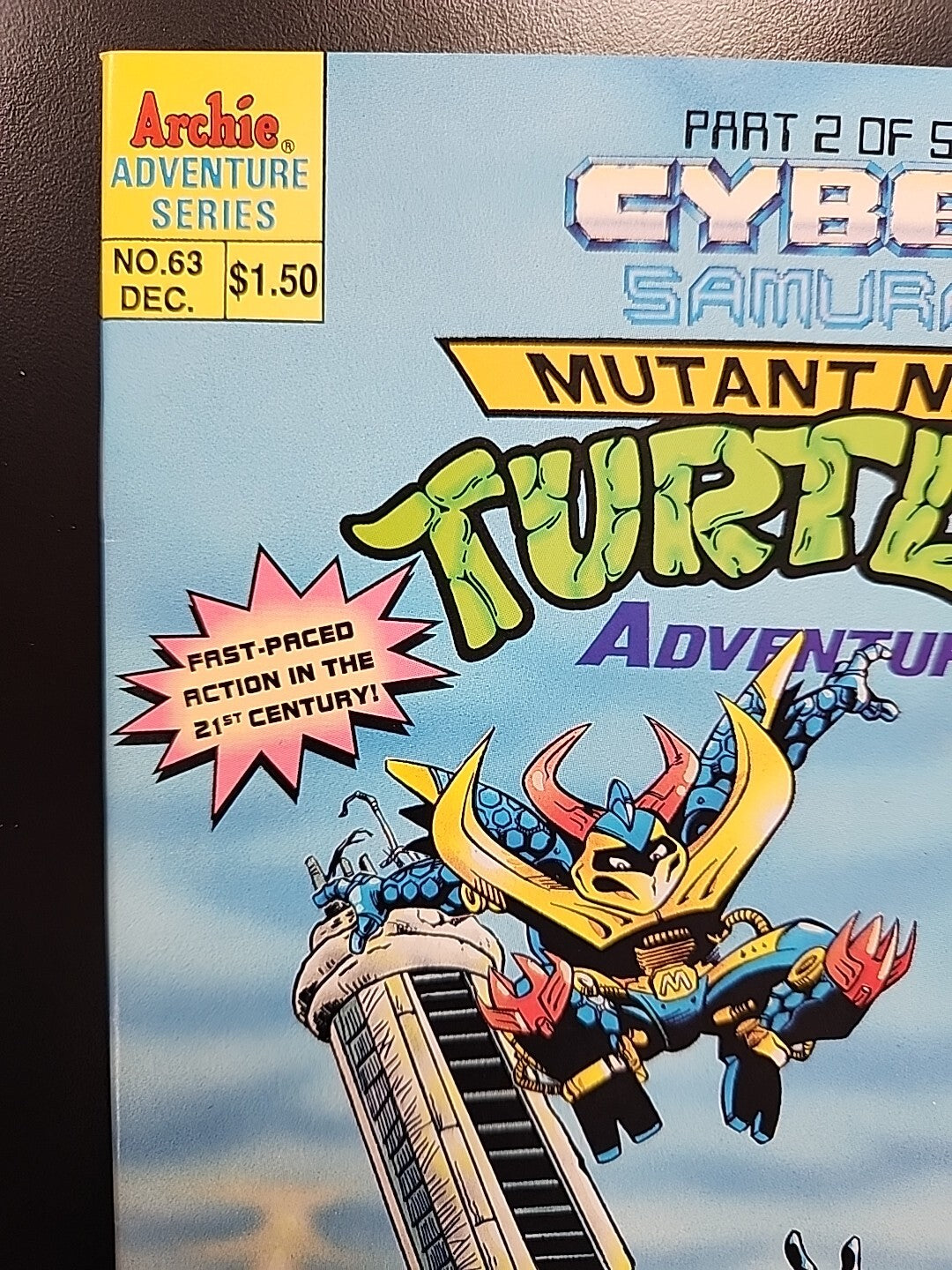 Teenage Mutant Ninja Turtles Adventures #63 (1995 Archie) VF/NM Cyber Samurai 