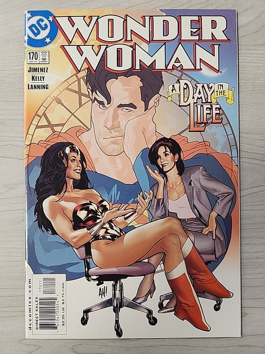 Wonder Woman #170 Adam Hughes Cover Lois Lane Superman DC 2001 NM-