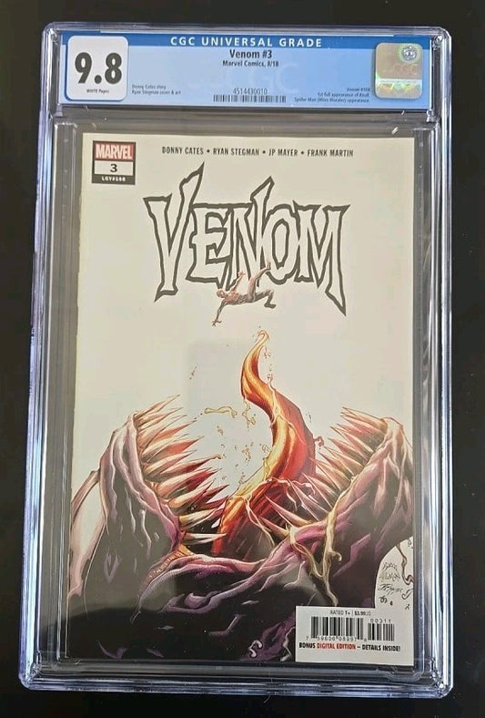 Venom #3  2018 1st Print  1st Appearance of Knull  CGC 9.8 🔥 